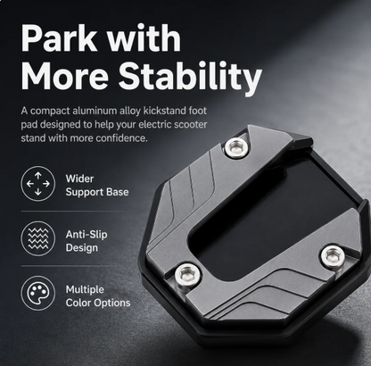 BikeSteady™ – Non-Slip Motorcycle Kickstand Pad