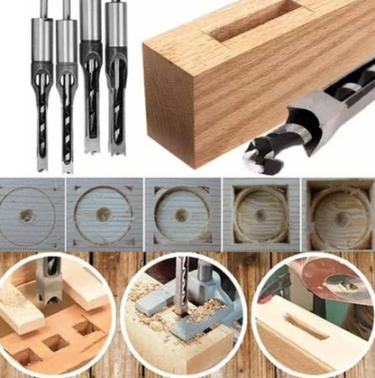QuadCut Pro™ – Square Mortise Drill Bits