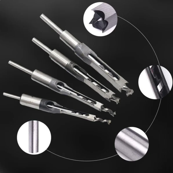QuadCut Pro™ – Square Mortise Drill Bits
