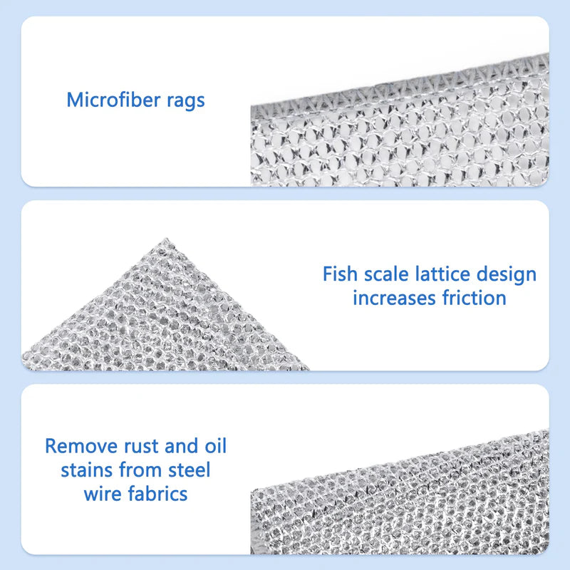 SilverFiber™ - Silver Kitchen Scrub Cloths