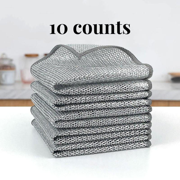 SilverFiber™ - Silver Kitchen Scrub Cloths