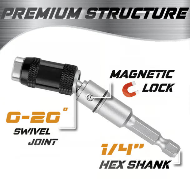 SwivelPro™ - Magnetic swiveling bit tip holder