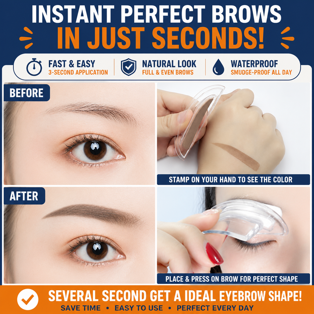ArchSync Pro™ – Waterproof Eyebrow Stamp Kit