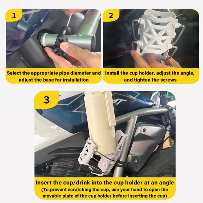 FixCup™ – Universal Rotating Handlebar Drink Holder