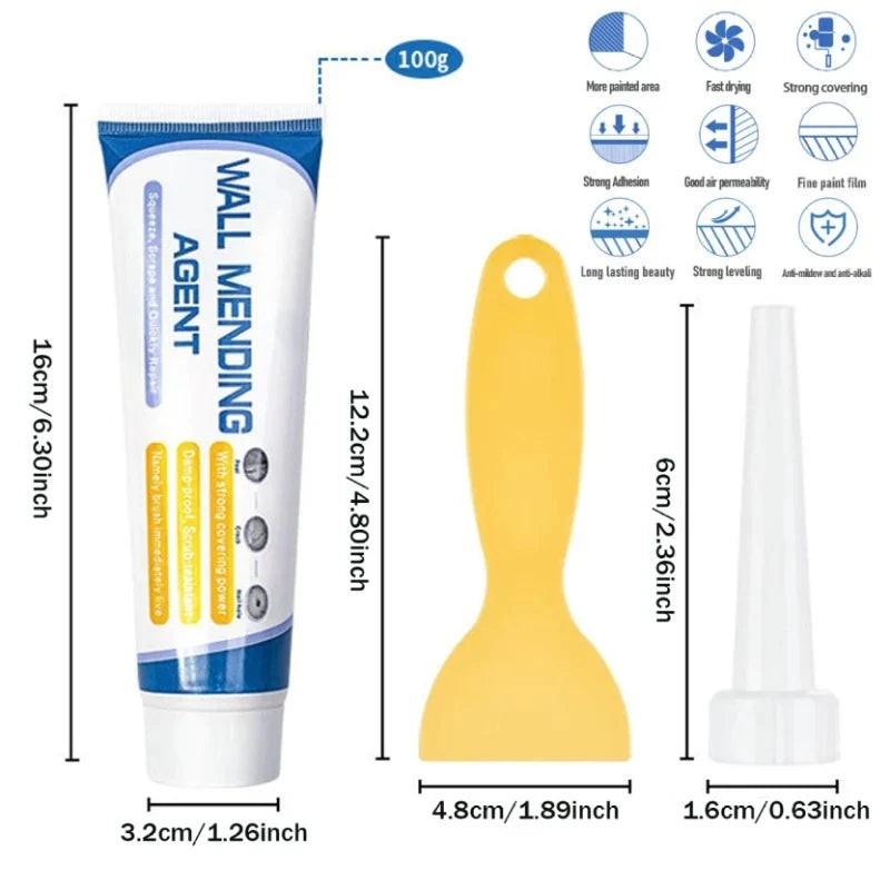 WallFix™ – Quick-Drying Wall Repair Paste & Applicator